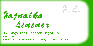 hajnalka lintner business card